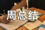 一周总结周记